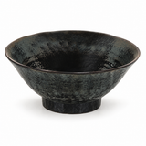 7½″ Black & Brown Tenmoku Melamine Noodle Bowl — 32 oz, Angled empty product product view
