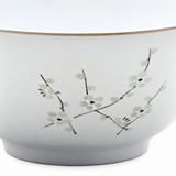 7-3/4" Melamine Ramen Bowl, White Plum, Detail view