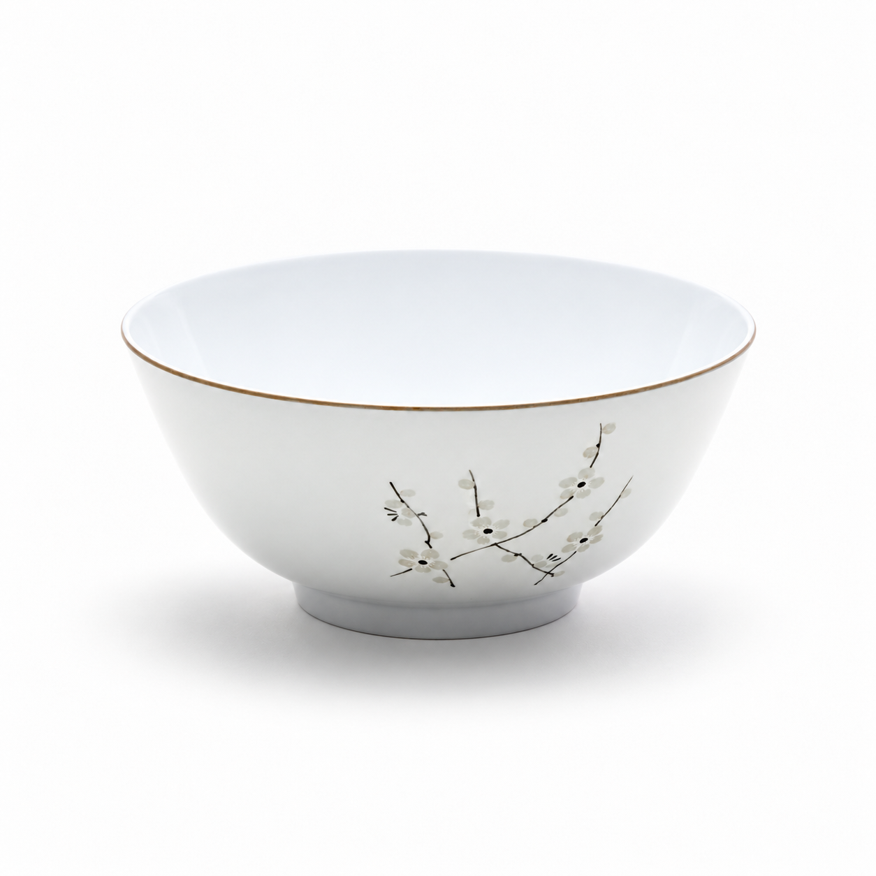 7-3/4" Melamine Ramen Bowl, White Plum, Product view