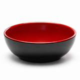 Melamine Round Bowl 4-3/4", Black/Red, Product view
