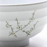 Melamine Round Bowl 6-1/4", White Plum, Detail view