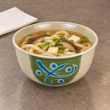 Melamine Round Udon Bowl 7", Green, Udon noodle setting
