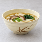 7½″ Beige Autumn Grass Melamine Udon Bowl — 3¼″ High, Serving example