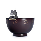 4¼″ Lacquer-Finish Plastic Bowl with Rest — 10 oz, Angled empty product product view