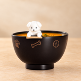 4½″ Lacquer-Finish Plastic Bowl with Rest — 10 oz, Pumpkin soup service