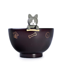4½″ Lacquer-Finish Plastic Bowl with Rest — 10 oz, Angled empty product product view