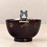 4½″ Lacquer-Finish Plastic Bowl with Rest — 10 oz, Ice cream service