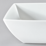 3-7/8" Melamine Square Bowl 1-4/5"Deep, White, Detail view