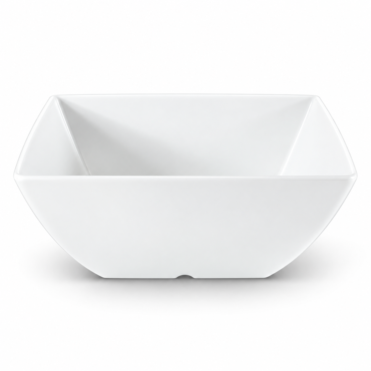 3-7/8" Melamine Square Bowl 1-4/5"Deep, White, Product view