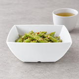 3-7/8" Melamine Square Bowl 1-4/5"Deep, White, Serving example