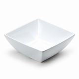 5-1/2" Melamine Square Bowl 2-1/4"Deep, White, Angled white melamine square product view