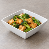 7-1/8" Melamine Square Bowl 2-3/4"Deep, White, Styled view