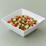 7-1/8" Melamine Square Bowl 2-3/4"Deep, White, Serving example
