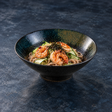 8.75" Ramen Noodle Bowl SeaStone, Styled view