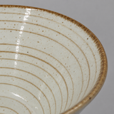 9" D x 4.25" H Porcelain Noodle Bowl, Ramen Bowl, Ivory, Detail view