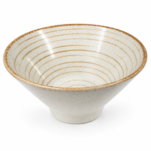 9" D x 4.25" H Porcelain Noodle Bowl, Ramen Bowl, Ivory, Product view