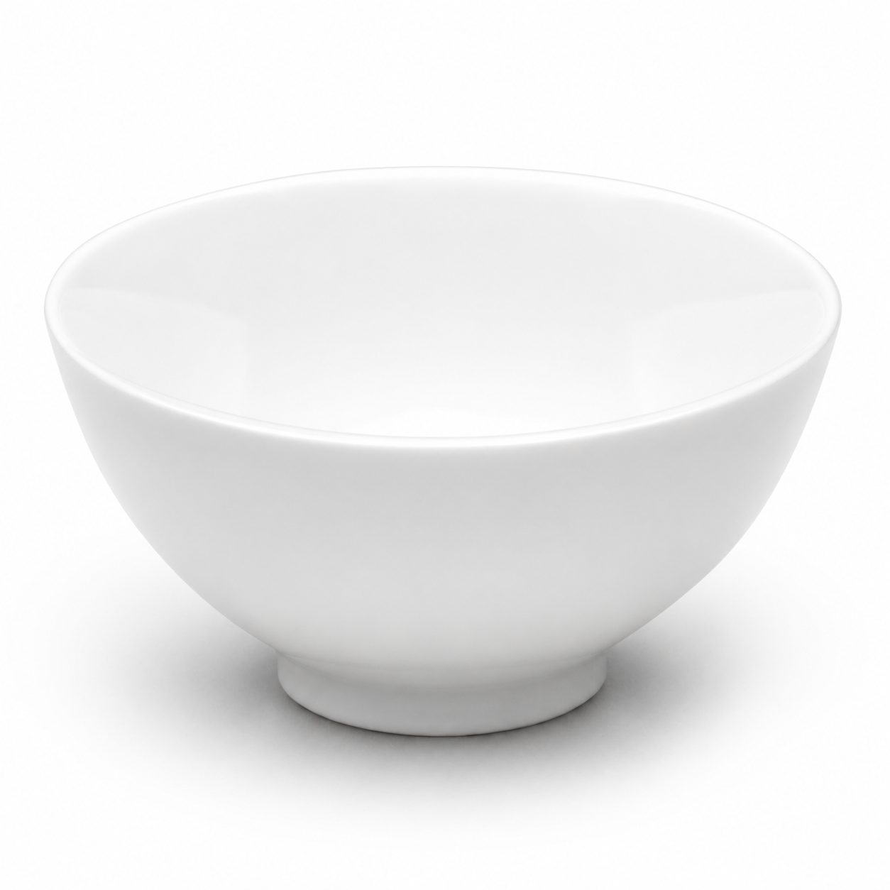 4-1/2"D Rice Bowl, White Ceramic, Product view