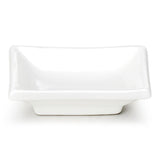 3-7/8"x2-3/8" Rectangular Sauce Dish, White Ceramic. Alternate product view.