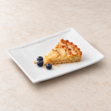 7"x5" Rectangular Plate, White Ceramic. Alternative serving suggestion.