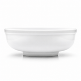 9-1/8"x3-3/8" Round Noodle Bowl, White Ceramic, Alternate view