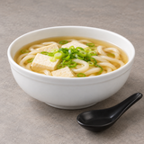 9-1/8"x3-3/8" Round Noodle Bowl, White Ceramic, Serving example