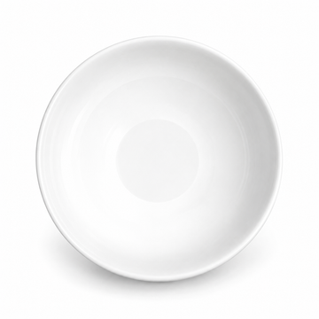 8-7/8"x4-3/8" Noodle Bowl, White Ceramic, Alternate view