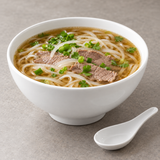 8-7/8"x4-3/8" Noodle Bowl, White Ceramic, Serving example