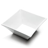 9⅞″ White Ceramic Square Serving Bowl — 4¼″ High, Interior view