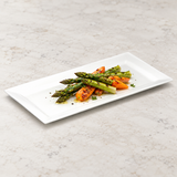 A1545 white ceramic plate serving presentation