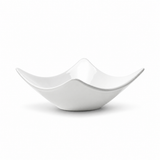 8" Square Bowl, White Ceramic, Alternate view