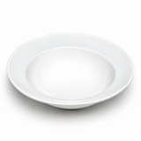 10½″ White Ceramic Wide-Rim Pasta Bowl — 7″ Inside Diameter, Whole product studio product view