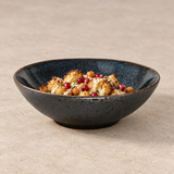 Ceramic Bowl — 34 fl. oz., Obsidian, Styled view
