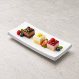 A2591 white ceramic plate serving presentation