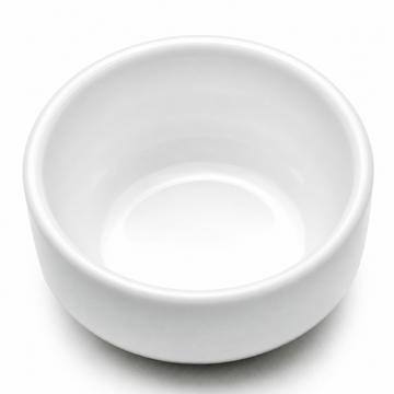 2-1/2"D Round Sauce Dish, White Ceramic, Alternate view