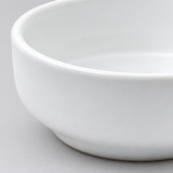 2-1/2"D Round Sauce Dish, White Ceramic, Detail view