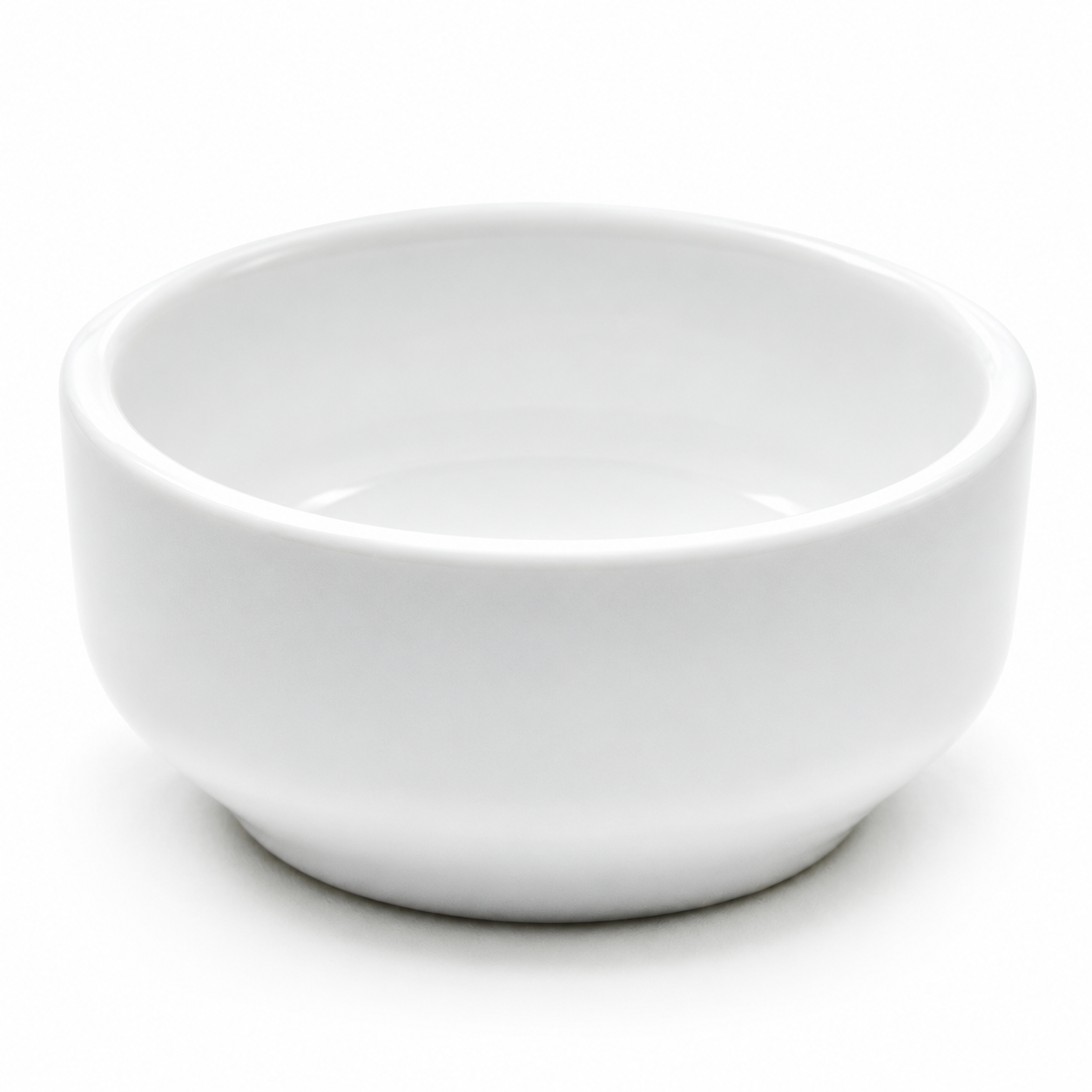 2-1/2"D Round Sauce Dish, White Ceramic, Product view
