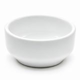 2-1/2"D Round Sauce Dish, White Ceramic, Product view