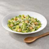 13" Round Shallow Bowl, White Ceramic, Serving example