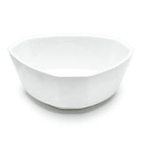 White Ceramic Irregular Side Bowl, Lower-angle view