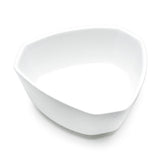 White Ceramic Irregular Side Bowl, Interior view