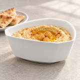 White Ceramic Irregular Side Bowl, Food serving example