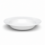 10-1/2" Round Wide-Rim Bowl, White Ceramic, Alternate view