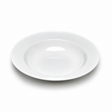 10-1/2" Round Wide-Rim Bowl, White Ceramic, Product view