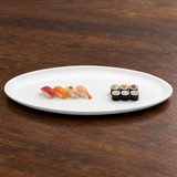 A5255 white ceramic plate serving presentation