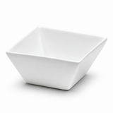 4" Square Sauce Bowl, White Ceramic, Product view