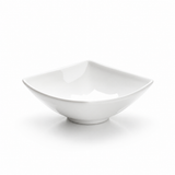 7-1/4" Square Bowl, White Ceramic, Side profile