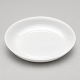 8-3/4"x1-1/2"H Round Shallow Bowl, White Ceramic, Alternate view