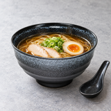 Ceramic Bowl — 36 fl. oz., Black, Serving example