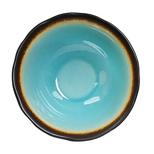 8½ in Turquoise Ceramic Bowl, 50 oz — AS578-TQ