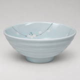 Ceramic Bowl — 52 fl. oz., Angled pale-blue plum bowl product view